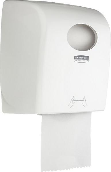 Actual product image Kimberly-Clark Aquarius™ dispenser for rolled hand towels, for 1 roll, plastic, white.