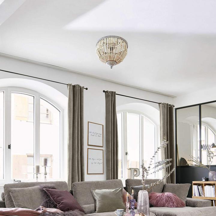 Produktbild Loberon Deckenlampe Antereen grau/beige (E27)