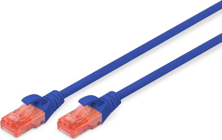 Produktbild Digitus CAT 6 U-UTP Patchkabel Cu LSZH AWG 26/7 Länge 0,25 m Farbe Blau (U/UTP, CAT6, 0.25 m)