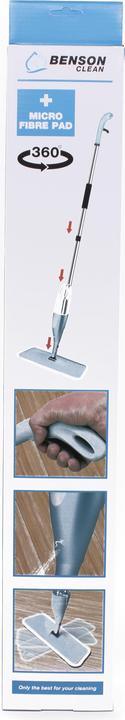 Actual product image Benson Clean Mop with sprayfunction + microfibre pad