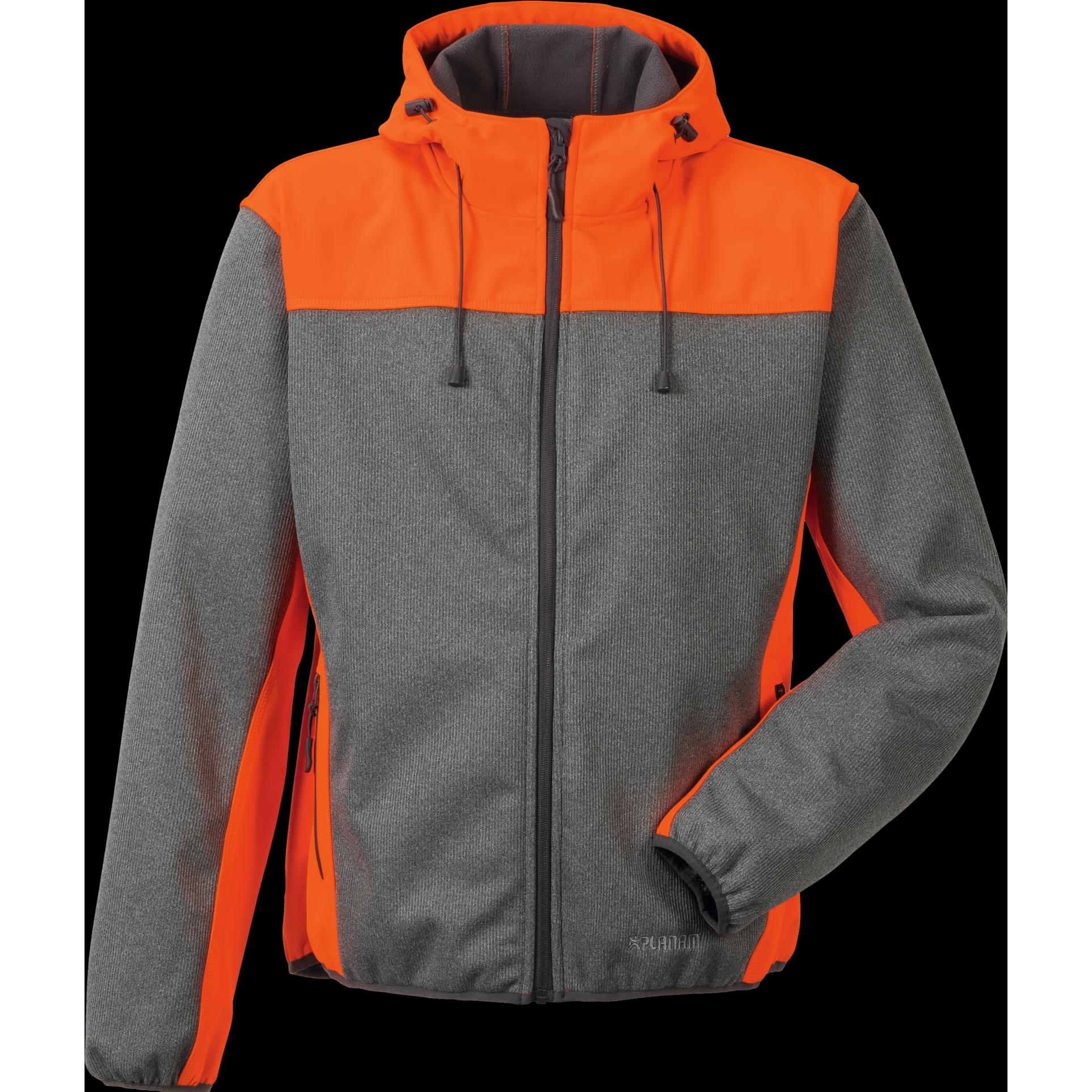 Planam, Herren, Jacke, Softshell Jacke Outdoor Kontrast (XXL), Grau, XXL