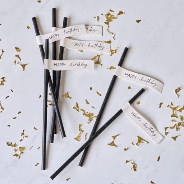 Produktbild Ginger Ray Pailles - Happy Birthday Noir (16 pièces) (16 x)