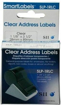 Produktbild Seiko Adress-Etiketten 28x89mm SLP-1RLC transparent 1x130 Stk.