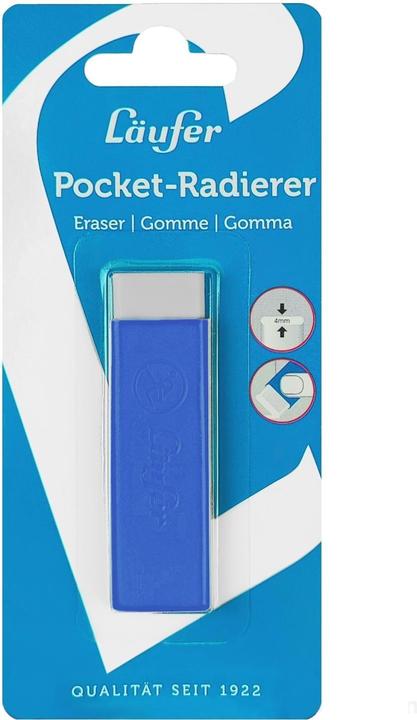 Actual product image Läufer L "ufer Plastic Eraser Pocket 2, blue
