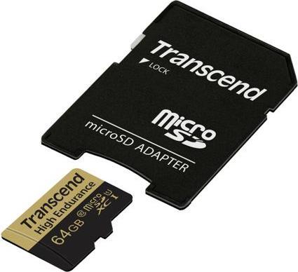 Produktbild Transcend 64GB MICRO CARD (CLASS 10) (64 GB, microSDXC, U1, UHS-I)