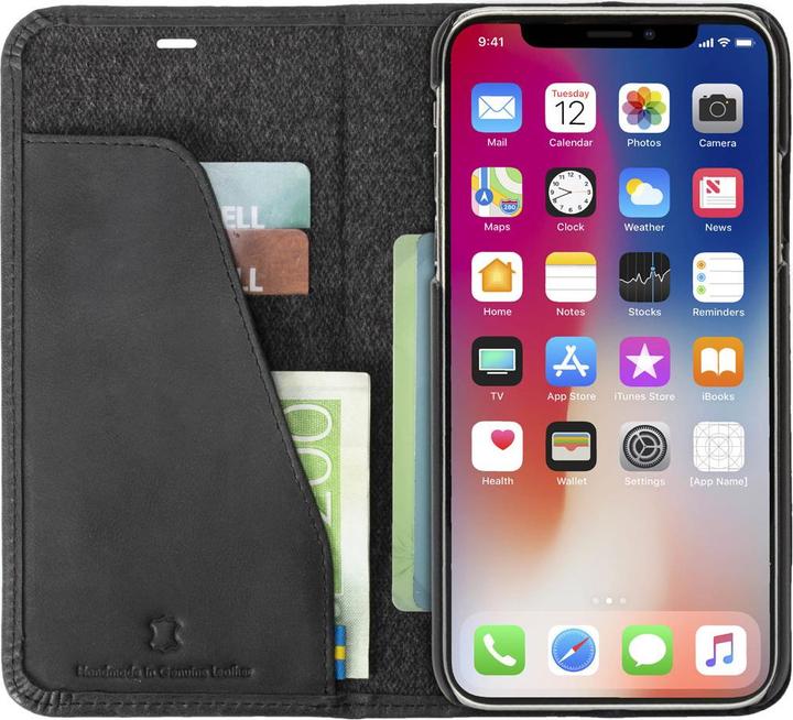 Image du produit Krusell Sunne 4 Card FolioWallet Apple iPhone XS Max vintage black (Apple iPhone XS Max)