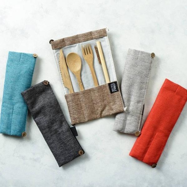 Immagine prodotto Jungle Culture Set di posate in bambù riutilizzabili in marrone (1 pz., Coltello)