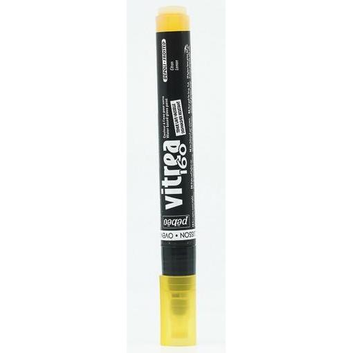 Thumbnail - Pebeo, Marker, Vitrea 160 Filzstifte mit normaler Spitze Mattfarben (Zitrone, 1.20 mm)