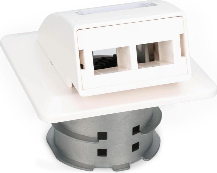 Immagine prodotto Digitus Scatola di connessione a incasso per fibra ottica per accoppiamenti SC e LC (Accessori di rete)