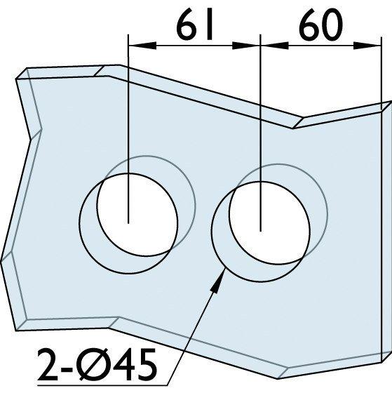 Actual product image Hermat Ganzglastürschloss 6012,BB,8mm,ER,FlüFA