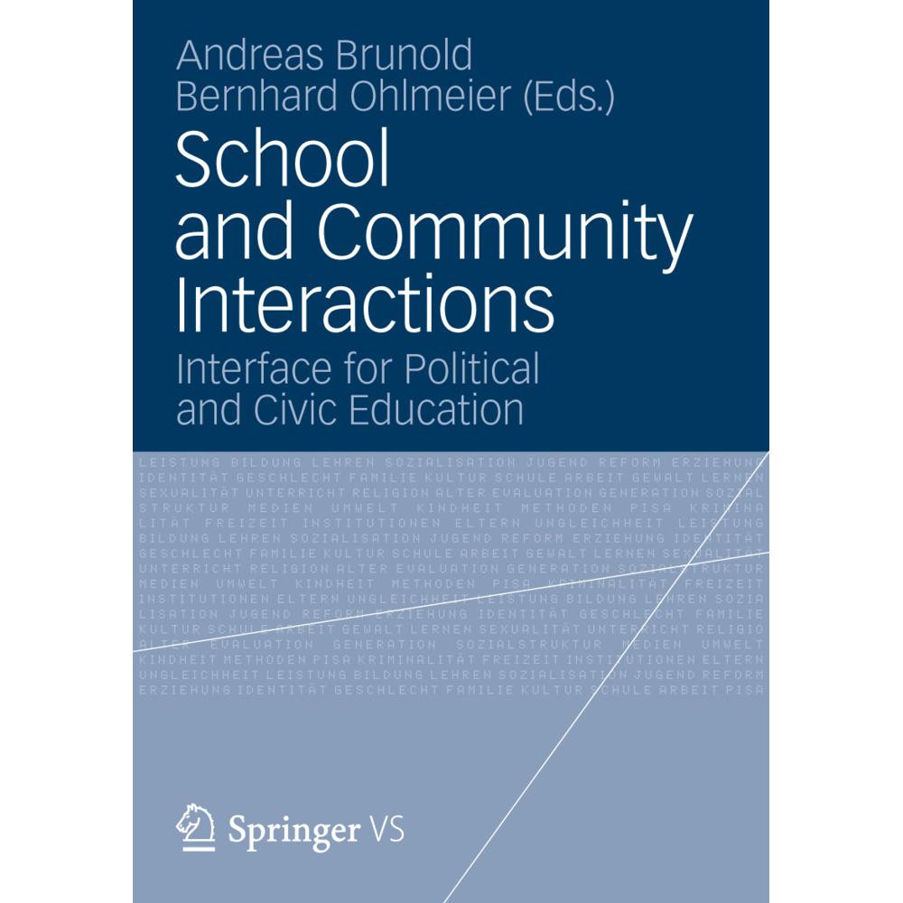 School and Community Interactions, Fachbücher von Bernhard Ohlmeier, Andreas Brunold