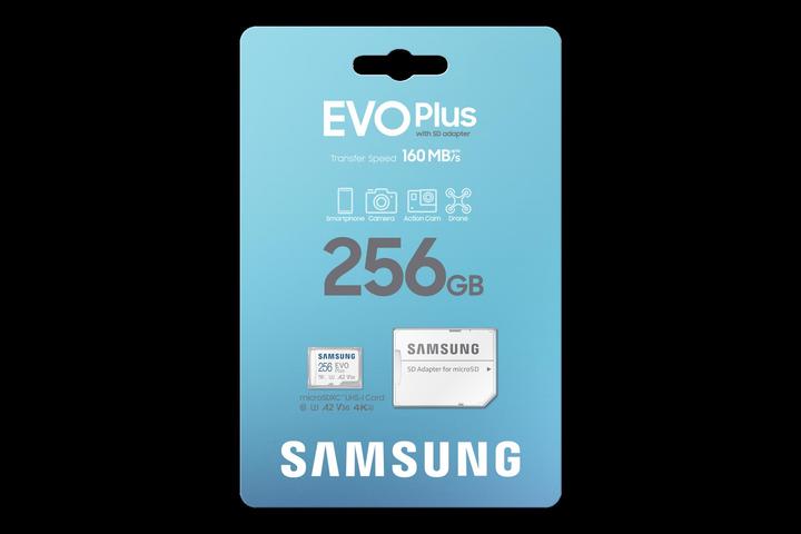 Immagine prodotto Samsung EVO Plus (256 GB, microSDXC, U3, UHS-I)