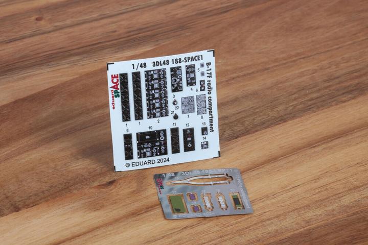 Actual product image Eduard B-17F radio compartment SPACE 1/48