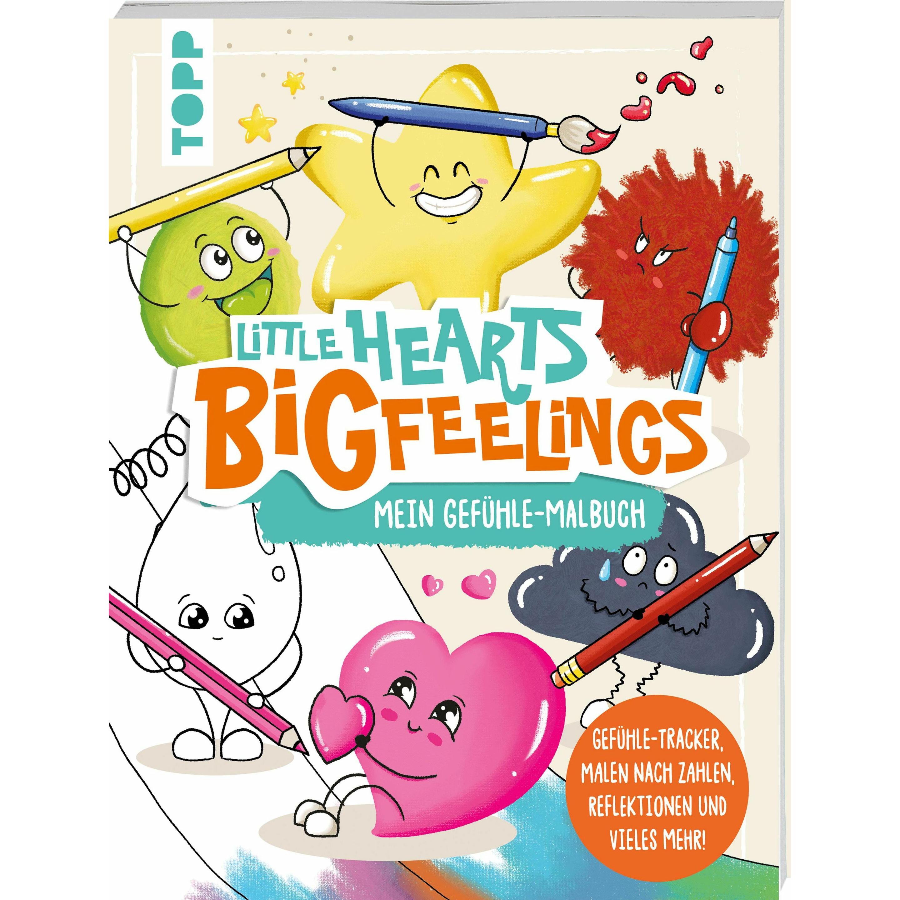 Frech Little Hearts - Big Feelings - Mein Gefühle-Malbuch