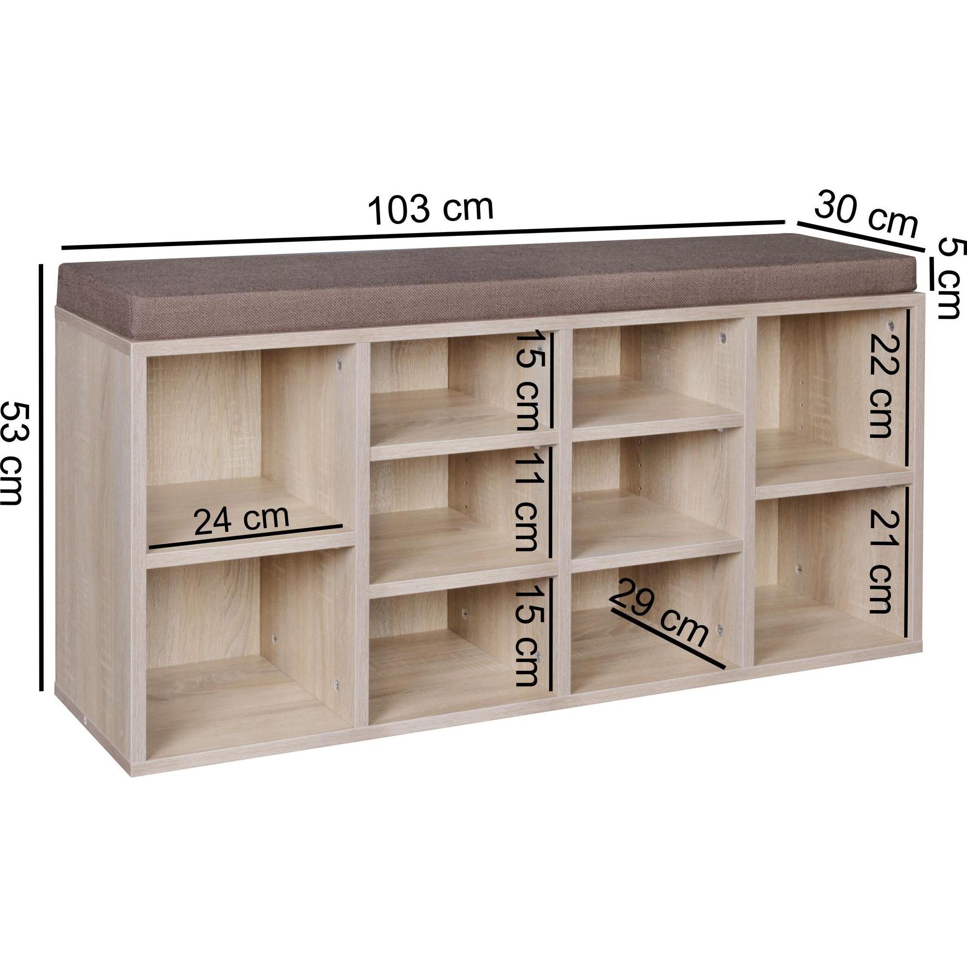 Thumbnail - Wohnling, Schuhschrank, Trey (104 x 30 x 53 cm)