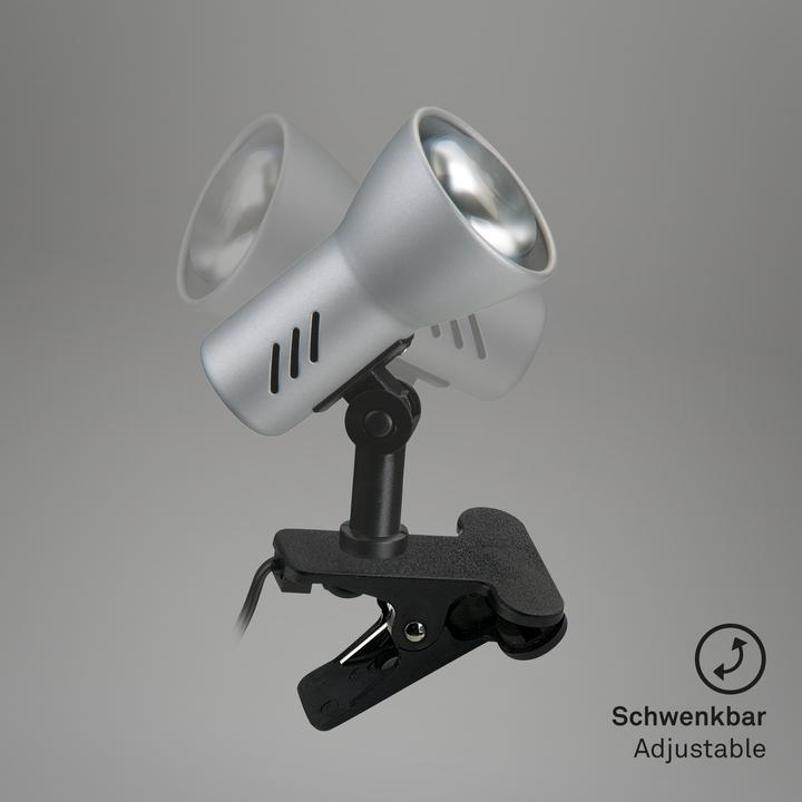 Image du produit Briloner Lampe à pince, couleur titane, 1xE14/40W (E14)