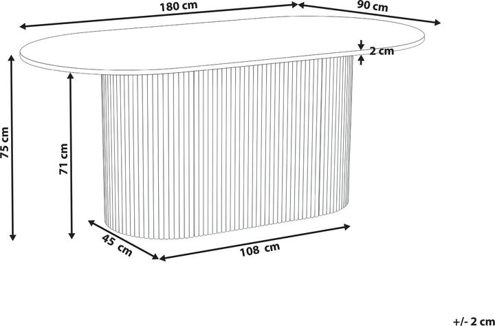 Produktbild Beliani Lunnin (180 x 90 x 75 cm)
