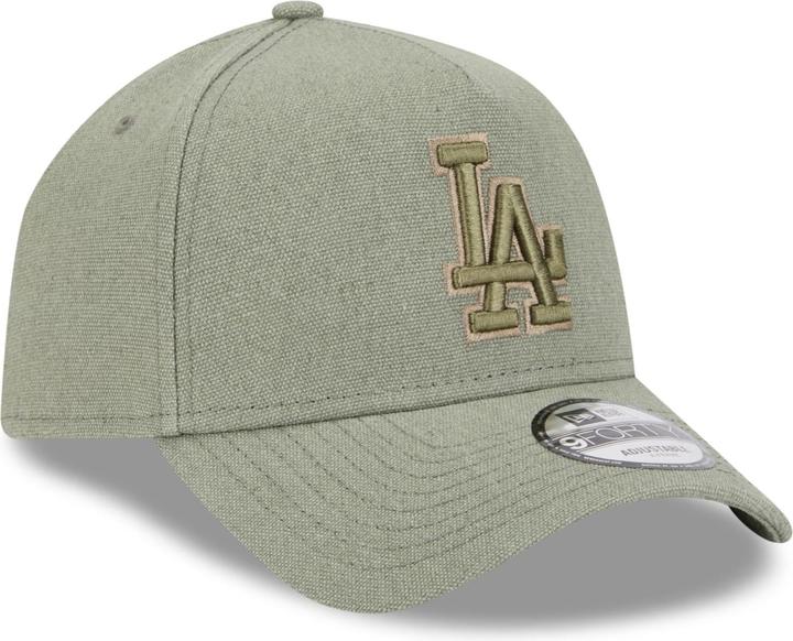 Produktbild New Era A-Frame Trucker Leinen Cap Los Angeles Dodgers oliv (One Size)