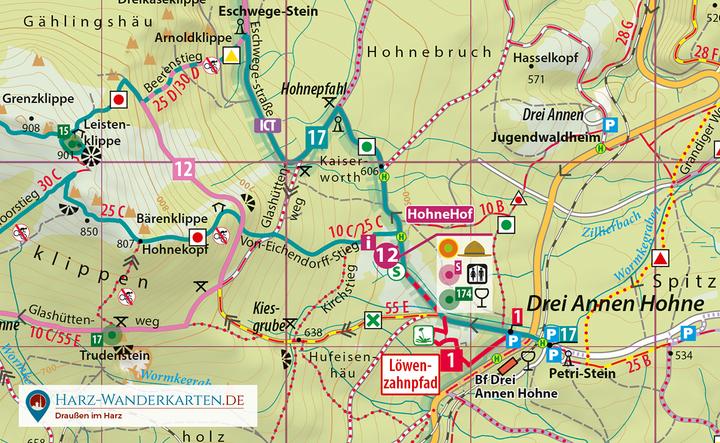 Produktbild Der Brocken,Wander-u.Mountainbike-Karte