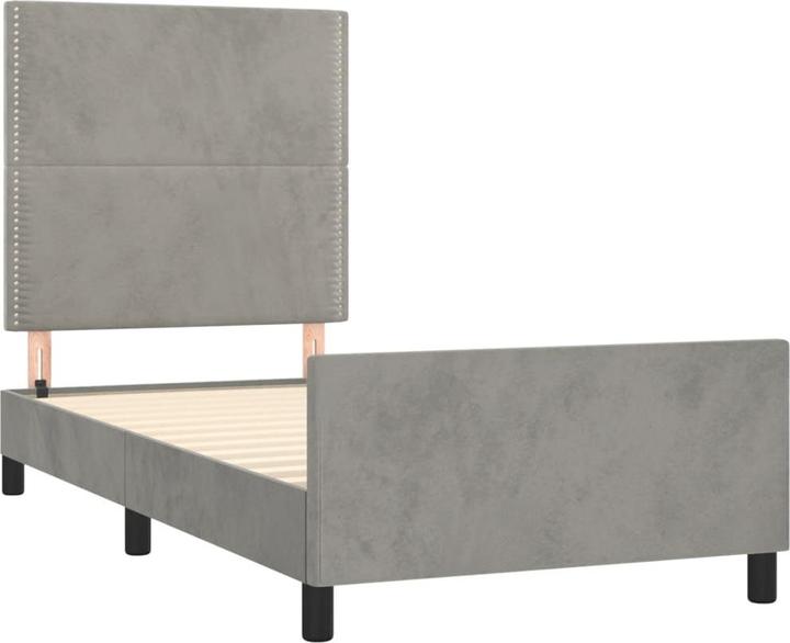 Image du produit vidaXL Bettgestell mit Kopfteil (100 x 200 cm)