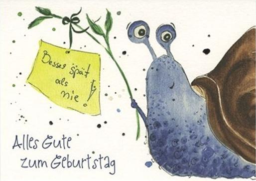 Taurus Kunstkarten Postkarte Aquarell Schnecke (1 Stk.)