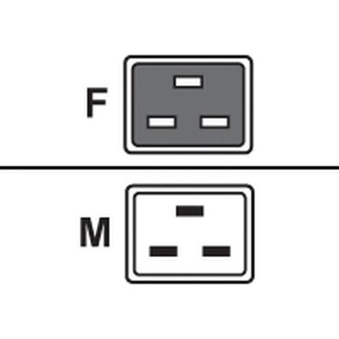 Fujitsu Power cord 16A IEC320 C20->C19, 1 x IEC 320 EN 60320 C19 (F), 1 x IEC 320 EN 60320 C20 (M, Cavo di alimentazione