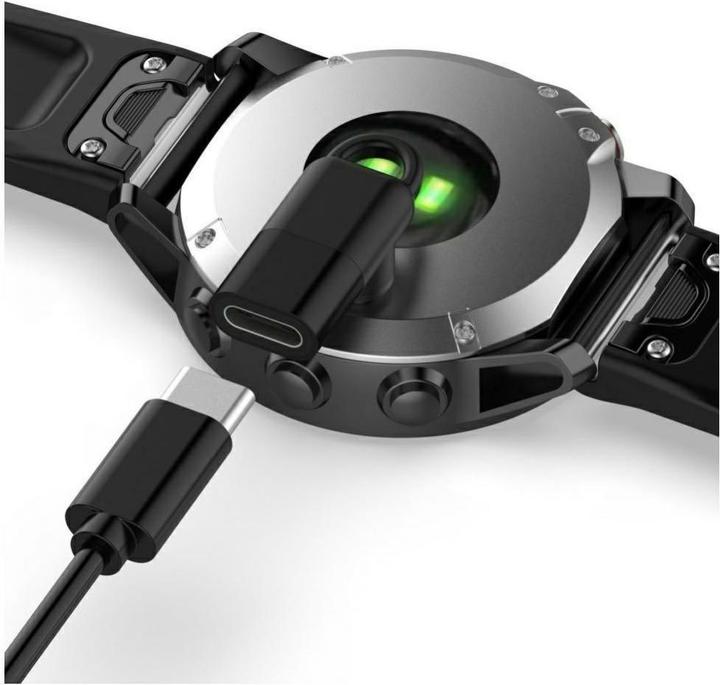 Actual product image Beline Adapter USB-C for Charging Garmin Watches black