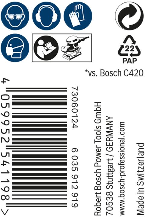 Image du produit Bosch Professional Zubehör Rouleau abrasif Expert M480, 93 mm, 5 m, G 220 (220)