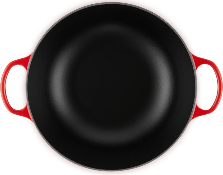 Produktbild Le Creuset La Marmite Signature 28 cm Kirschrot (28 cm, Bräter + Schmortopf, Gusseisen, Emaille)