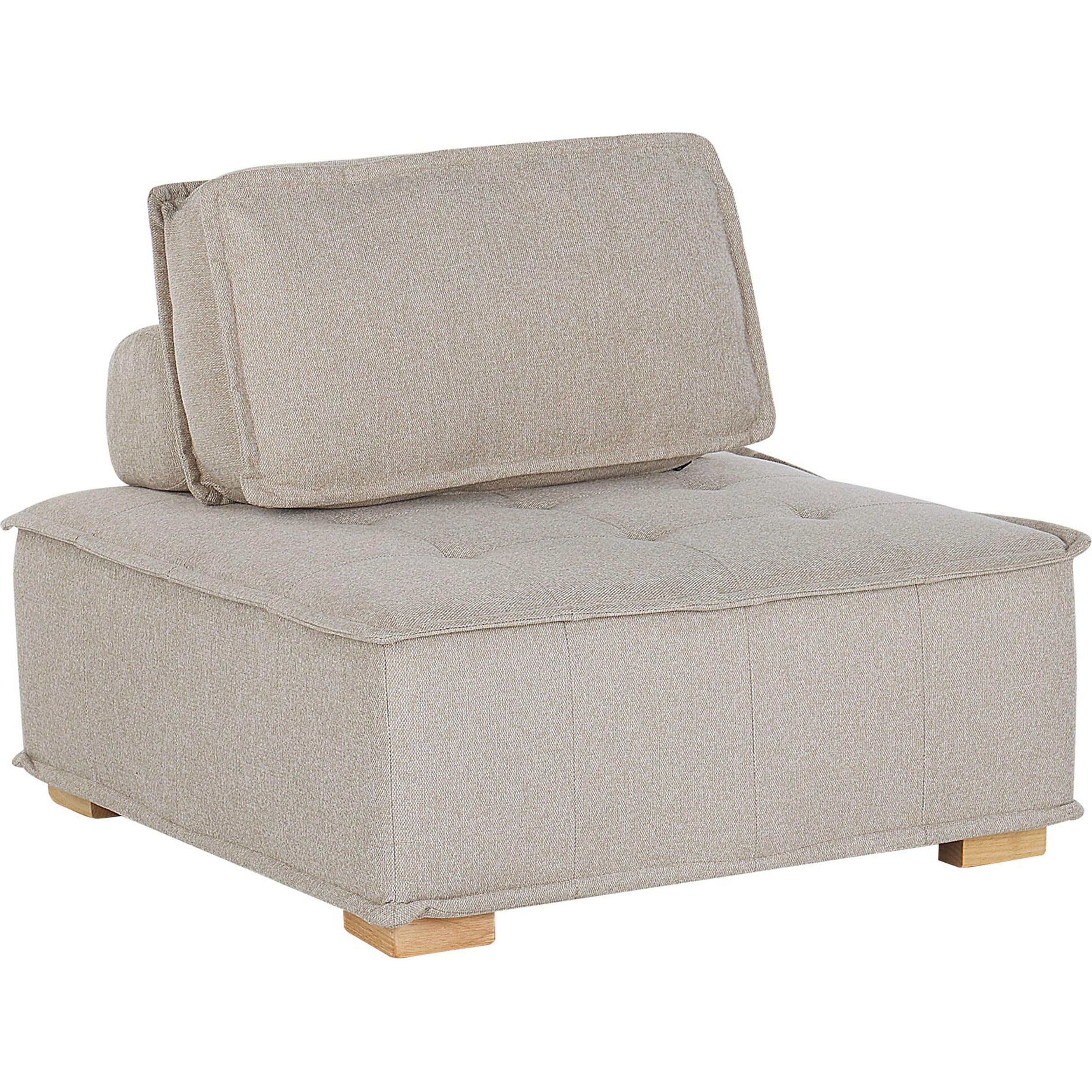 Beliani, Sessel, Mittelstück Polsterbezug helles Beige TIBRO