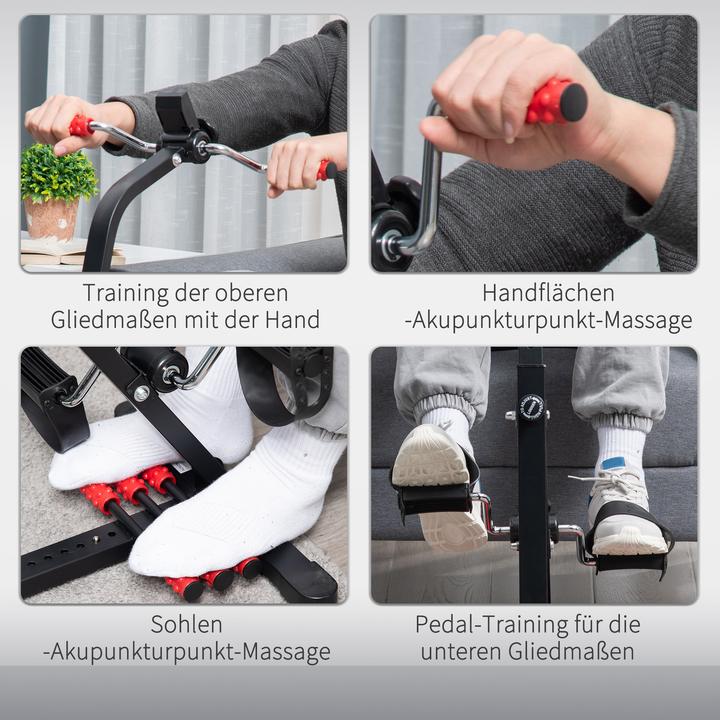 Actual product image Homcom Pedaltrainer Stahl Schwarz