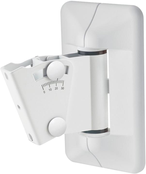 K&M 24472 Kit de supports muraux pour boîtes blanc pur (Set, Installation murale, Pivotant, Inclinable)