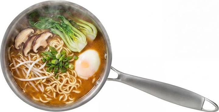 Actual product image Livoo Brigade - Stainless steel saucepan 16 cm (Pot, Aluminium, Stainless steel)