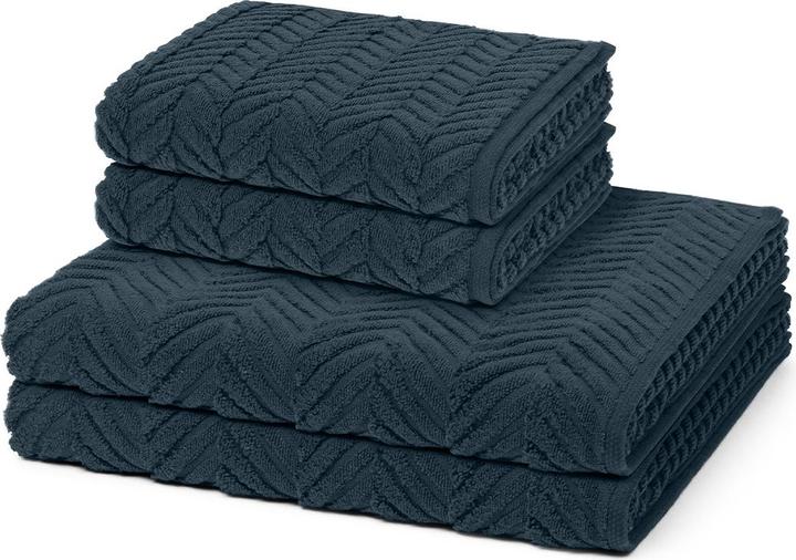 Ross Sensual Skin 2 X Handtuch 2 X Duschtuch im Set (50 x 100 cm, 75 x 140 cm)