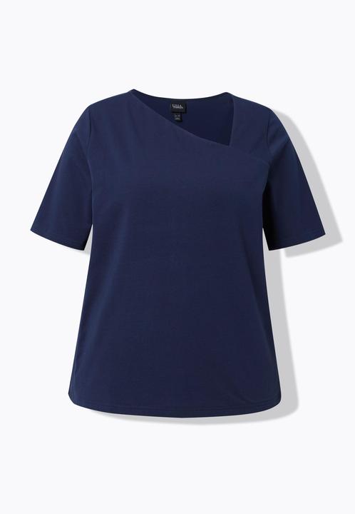 Actual product image Ulla Popken Asymmetric V-Neck Tee (58, 60)