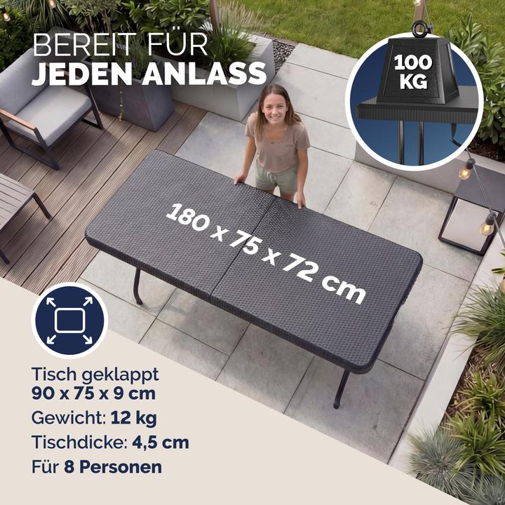 Produktbild Casaria Gartentisch