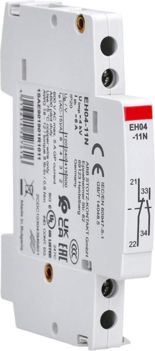 Actual product image ABB EH04-11N Auxiliary contact block 1S/1Ö