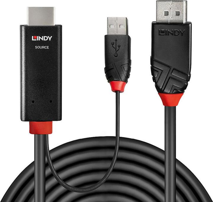 Immagine prodotto Lindy Cavo adattatore da HDMI a DisplayPort (1 m, DisplayPort, HDMI)