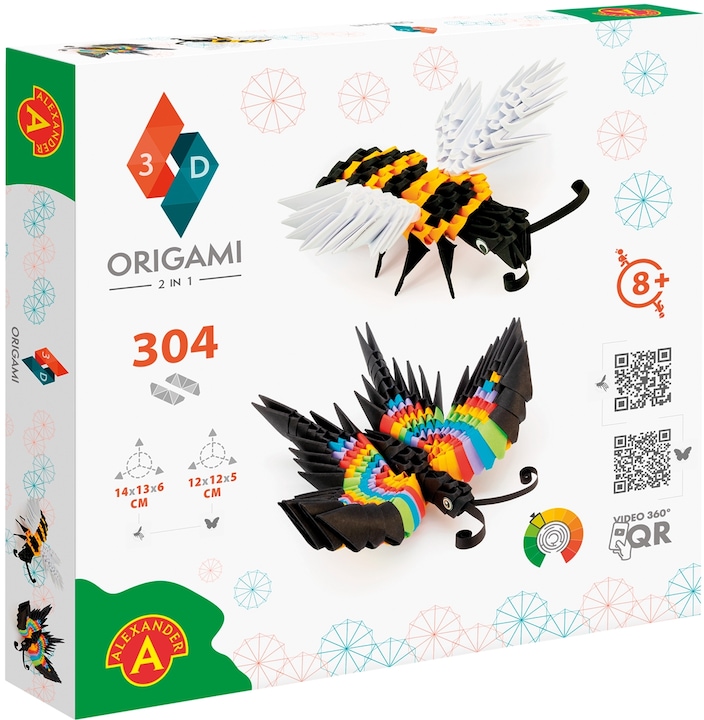 Actual product image Alexander ORIGAMI 3D Bee Butterfly