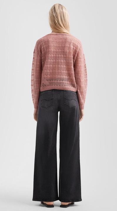 Produktbild s.Oliver Strickpullover Zarter Pullover mit offenem Ajourmuster (XXL)