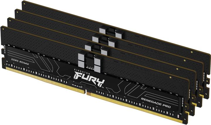Produktbild Kingston 64GB 6400MT/s DDR5 ECC Reg CL32 DIMM Kit of 4 FURY Renegade Pro EXPO (4 x 16GB, 6400 MHz, DDR5-RAM, DIMM)