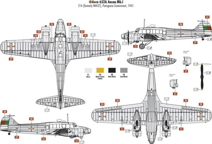 Actual product image Airfix Avro Anson Mk.I