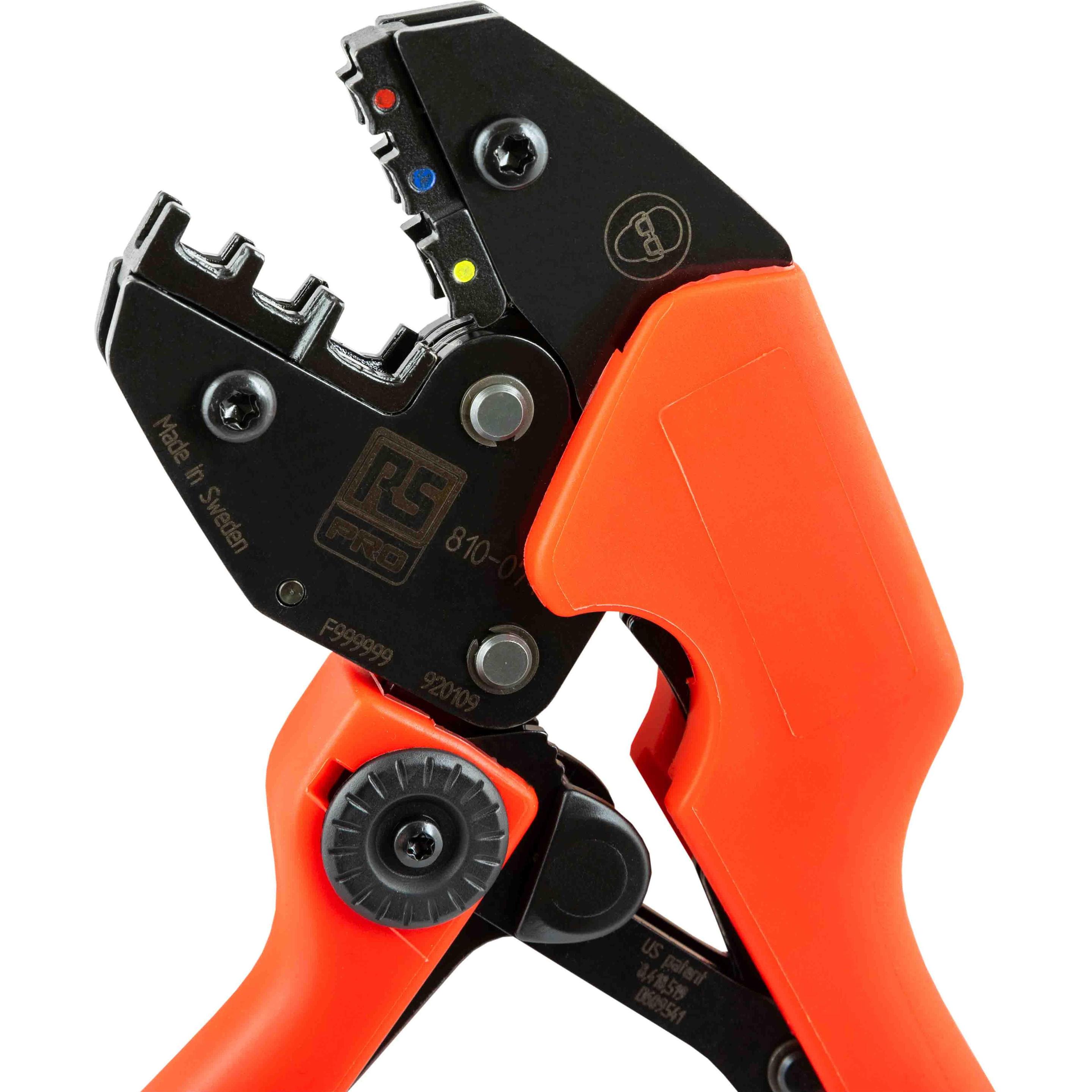 Thumbnail - Rs Pro, Zange, Crimpzange Hand, Isoliert (blau/rot/gelb) (337 mm)
