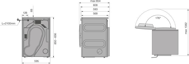Produktbild Asko TDC1773V.T Tumble dryer (7 kg, Rechts)