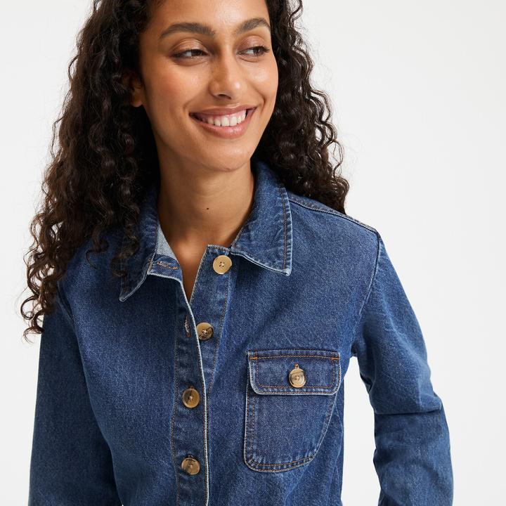 Actual product image La Redoute Collections Signature CORALIE denim jumpsuit (44)