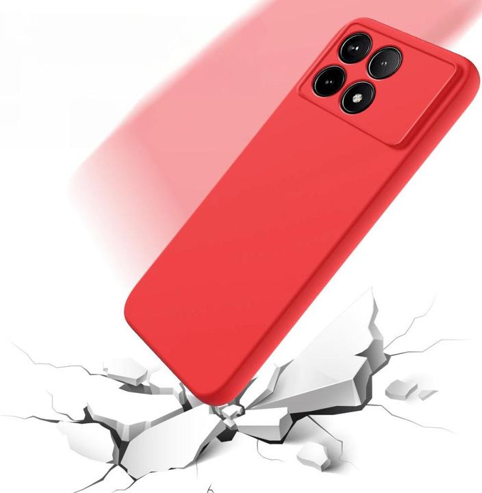 Image du produit Cover-Discount Xiaomi Poco X6 Pro - Housse en caoutchouc silicone rouge (Xiaomi Poco X6 Pro)
