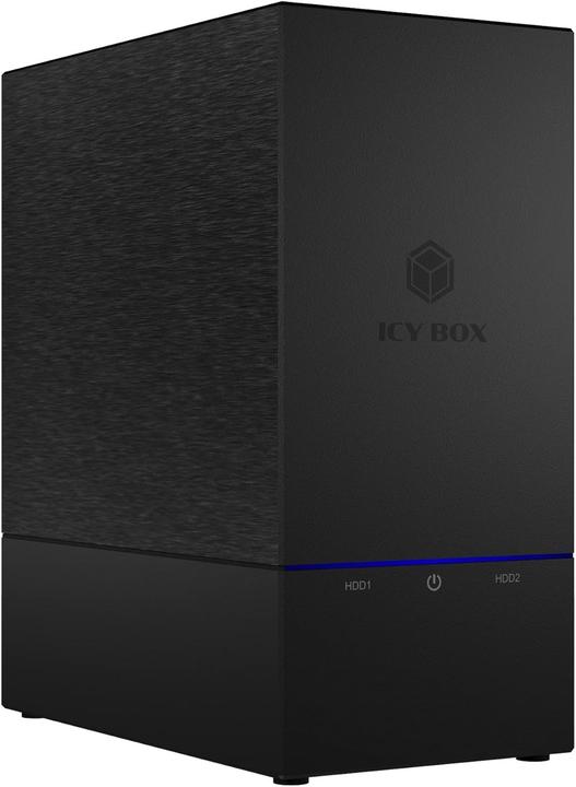 Produktbild Icy Box IB-RD3621-C31 Externes 2-Bay-RAID-Gehäuse für 2x 2,5-Zoll- oder 3,5-Zoll-SATA-Laufwerke (2.5", 3.5")