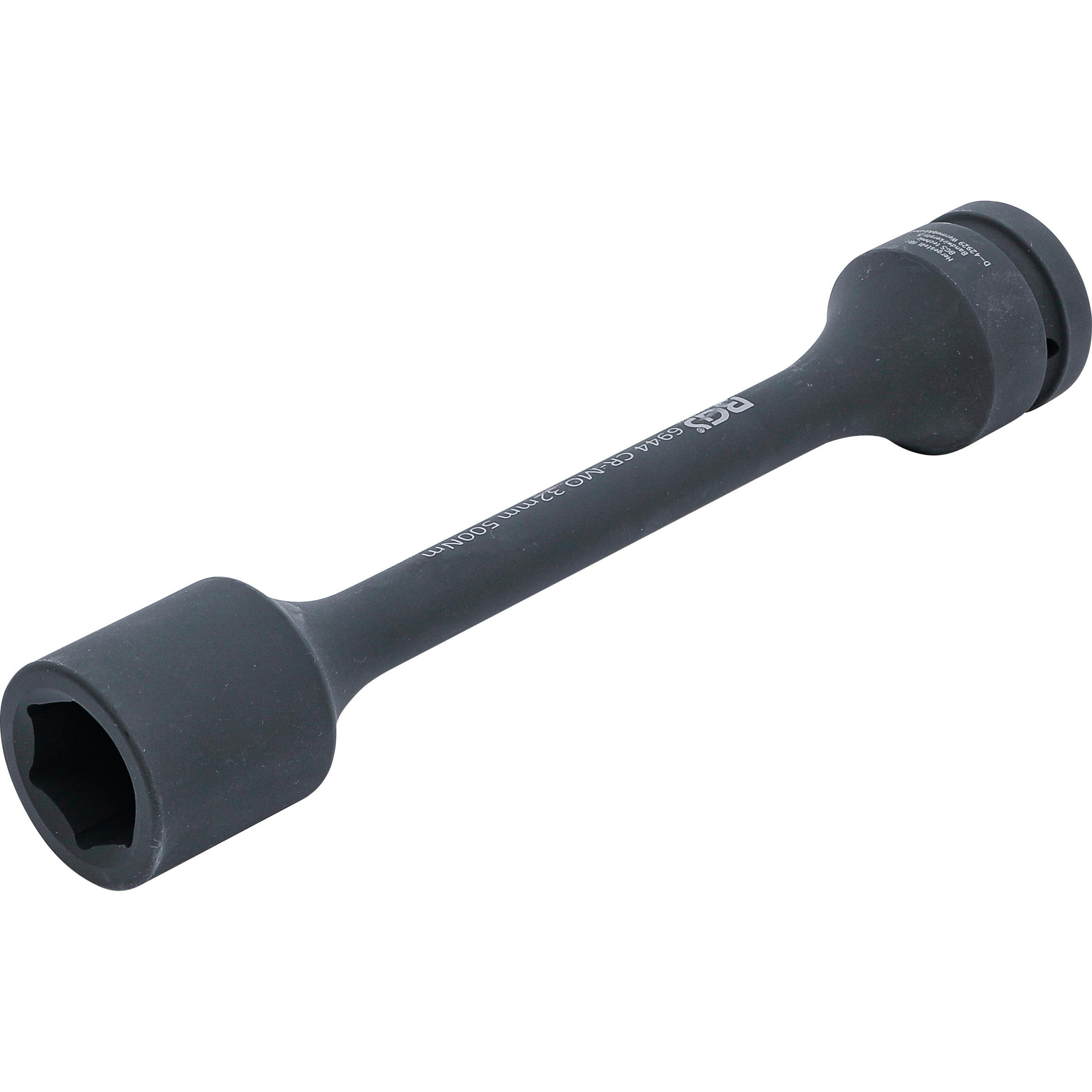 Thumbnail - BGS, Steckschlüssel + Stecknuss, Torsions-Kraft-Steckschlüssel-Einsatz Sechskant 25 mm (1") SW 32 mm 500 Nm (32 mm)