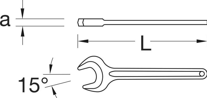 Produktbild Gedore 894 38 Einmaulschlüssel 38 mm (38 mm)