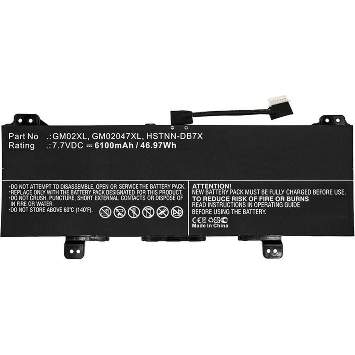 CoreParts Batteria del computer portatile per HP (6100 mAh), Batteria per notebook, Nero